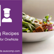 Did you know you can use MS OneNote to collect and organize your favourite cooking recipes?