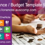 MS #OneNote “Finance & Budget” #template. Keep an eye on your spending!