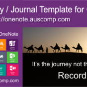 Did you know that MS OneNote makes a perfect diary? Here’s a free Template to get you started.