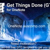 Download the “Get Things Done” template for OneNote. Please RT. https://onenote.auscomp.com  #free #template #onenote #GTD #goalsetting #achivementunlocked