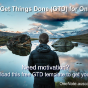 Download the Get Things Done template for OneNote. Please RT.