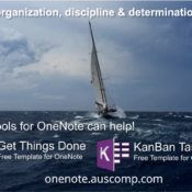 It takes organization & determination to win! Use these KanBan & GTD templates for OneNote.