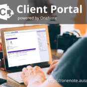 Client Portal powered by OneNote a secure and private portal.