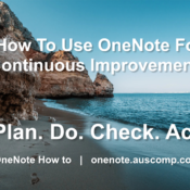 Use OneNote to do a performance review!