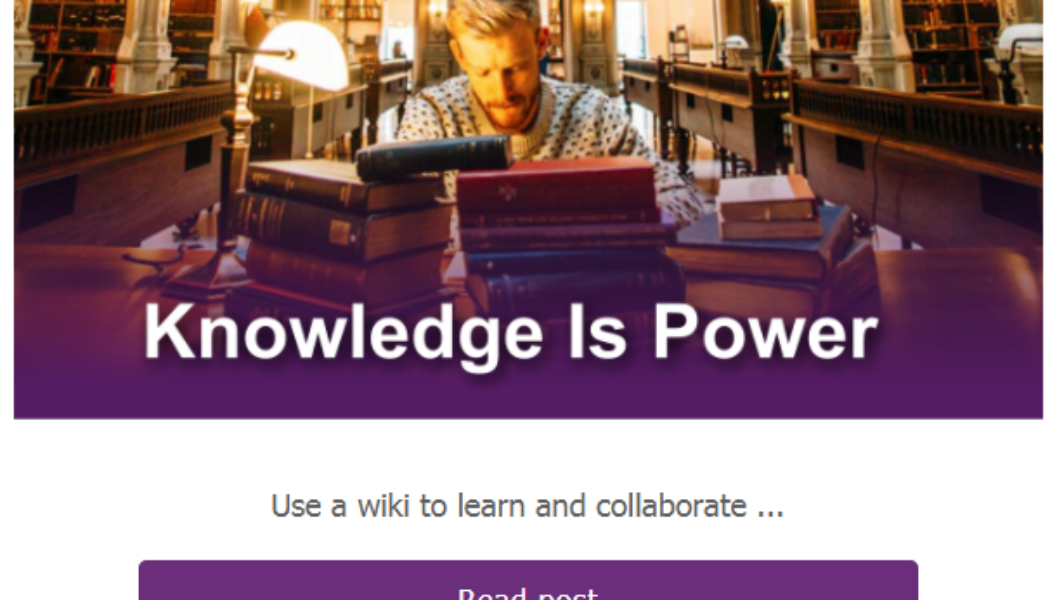 Create a Wiki in OneNote – Tip of the Week