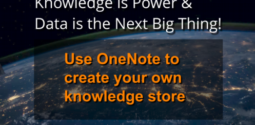 Knowledge is Power & Data is the Next Big Thing!
