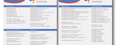 Google Assistant Cheat Sheet