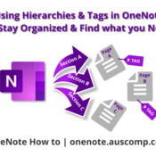 Using Hierarchies & Tags in OneNote to Stay Organized & Find What You Need