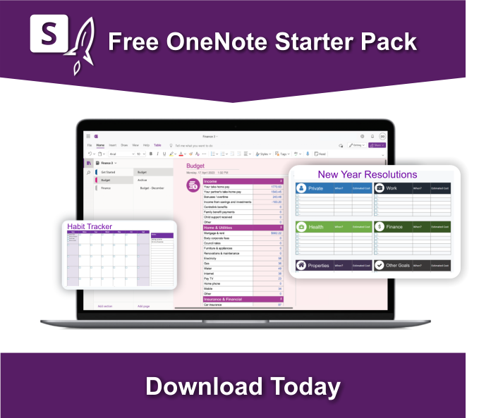 Free OneNote Starter Pack